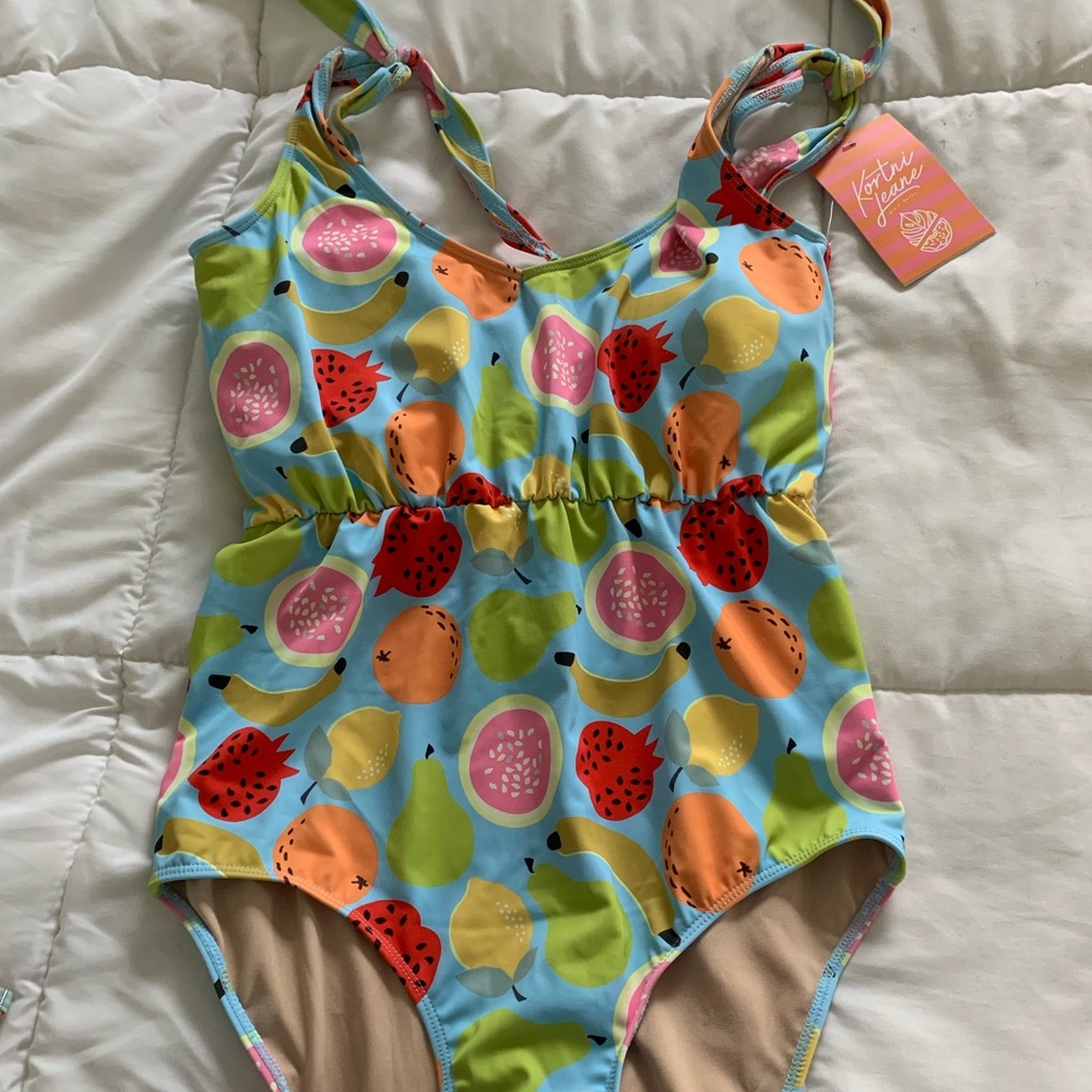 NWT KJ Fruit Salad one piece Medium